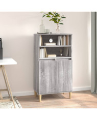 Buffet haut Sonoma gris 60x36x110 cm Bois d'ingénierie | Mobilier & Déco