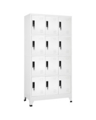 Armoire à casiers Blanc 90x45x180 cm Acier | Mobilier & Déco