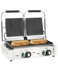 Gril de panini à double rainure 3600 W 57x30,5x20 cm | Mobilier & Déco