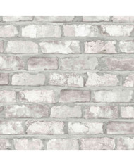 DUTCH WALLCOVERINGS Papier peint Briques Blanc EW3104 | Mobilier & Déco