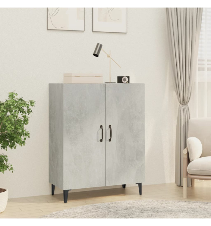 Buffet Gris béton 70x34x90 cm Bois d'ingénierie | Mobilier & Déco