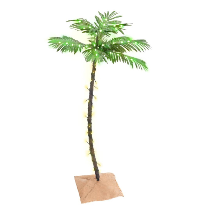 Palmier à LED 72 LED Blanc chaud 120 cm | Mobilier & Déco