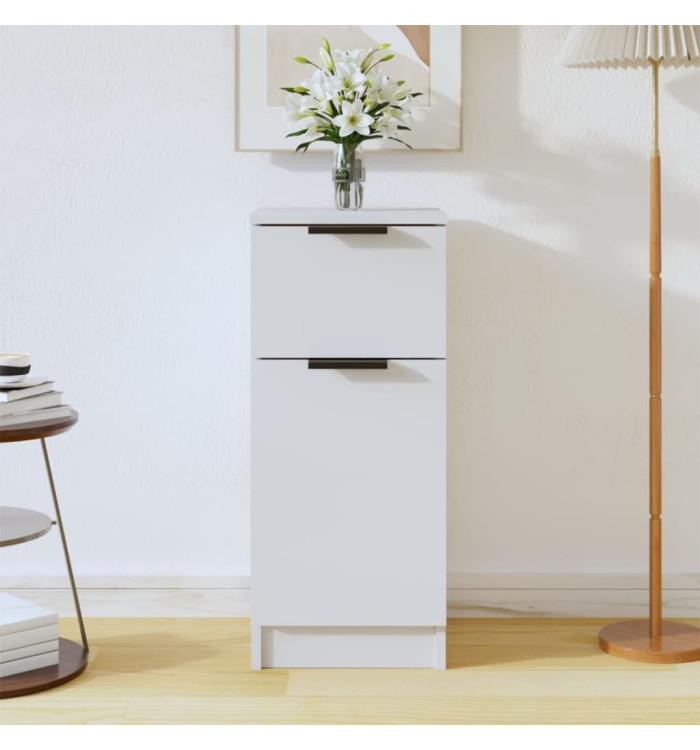 Buffet Blanc 30x30x70 cm Bois d'ingénierie | Mobilier & Déco