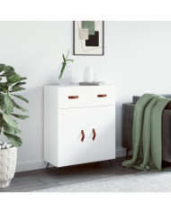 Buffet blanc 69,5x34x90 cm bois d'ingénierie | Mobilier & Déco