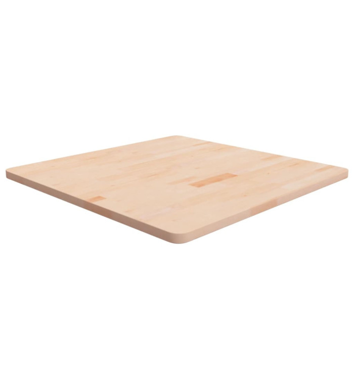 Dessus de table carré 80x80x2,5 cm Bois chêne massif non traité | Mobilier & Déco