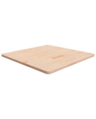 Dessus de table carré 80x80x2,5 cm Bois chêne massif non traité | Mobilier & Déco