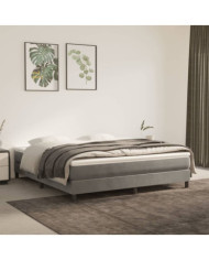Matelas de lit à ressorts ensachés Gris clair 180x200x20 cm | Mobilier & Déco