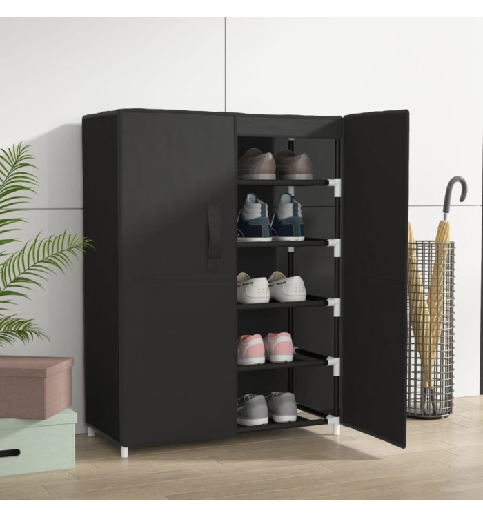 Armoire à chaussures Noir 60x28x90 cm Tissu | Mobilier & Déco