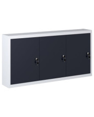 Armoire à outils murale Style Industriel Métal Gris et noir | Mobilier & Déco