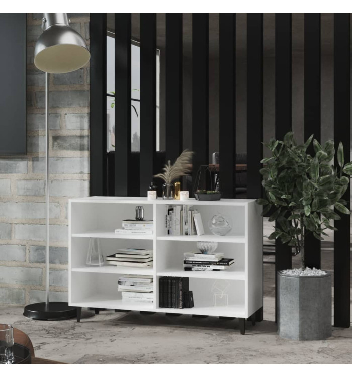 Buffet blanc 103,5x35x70 cm bois d'ingénierie | Mobilier & Déco