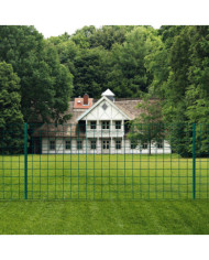 Clôture Euro Acier 20x1,5 m Vert | Mobilier & Déco