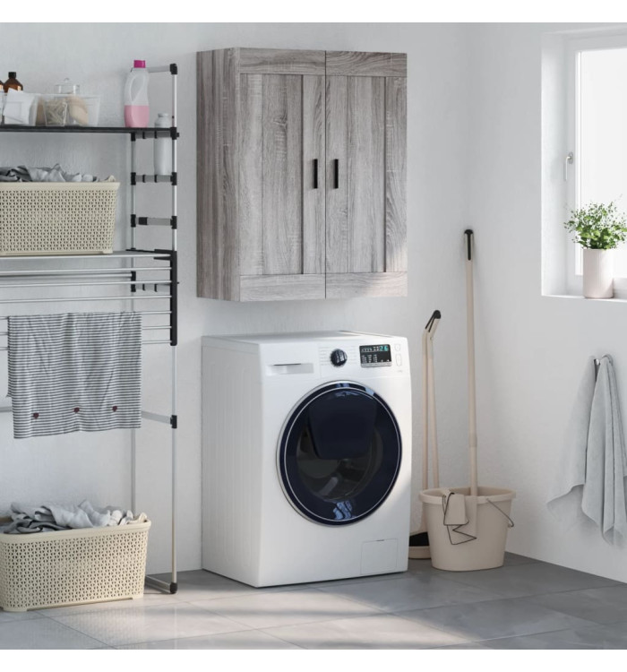 Armoire murale sonoma gris 69,5x34x90 cm bois d'ingénierie | Mobilier & Déco