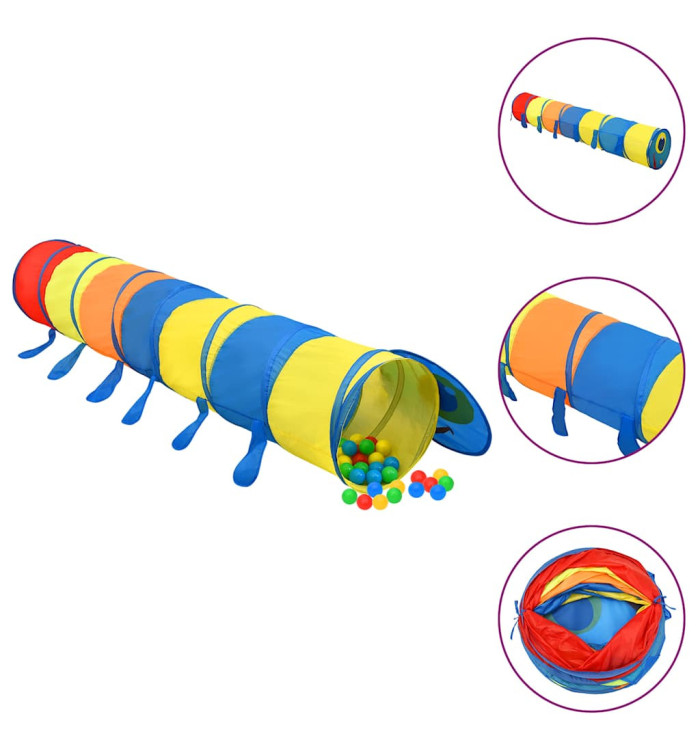 Tunnel de jeu pour enfants Multicolore 245 cm Polyester | Mobilier & Déco