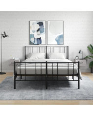 Tables de chevet murales 2 pcs sonoma gris 35x35x20 cm | Mobilier & Déco