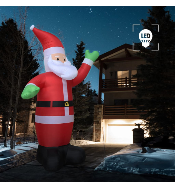 Père Noël gonflable LED IP20 600 cm XXL | Mobilier & Déco