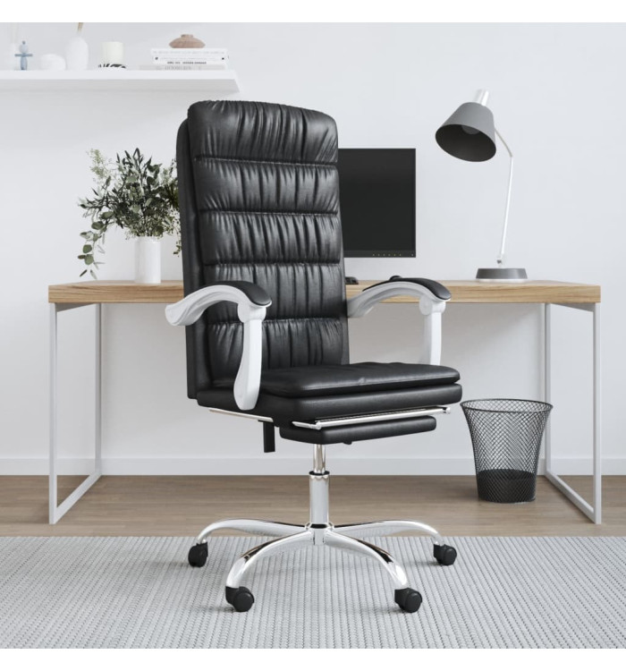 Fauteuil inclinable de bureau Noir Similicuir | Mobilier & Déco