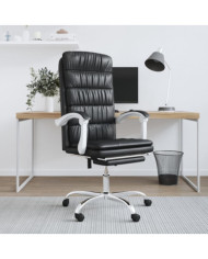 Fauteuil inclinable de bureau Noir Similicuir | Mobilier & Déco