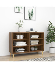 Buffet chêne marron 103,5x35x70 cm bois d'ingénierie | Mobilier & Déco