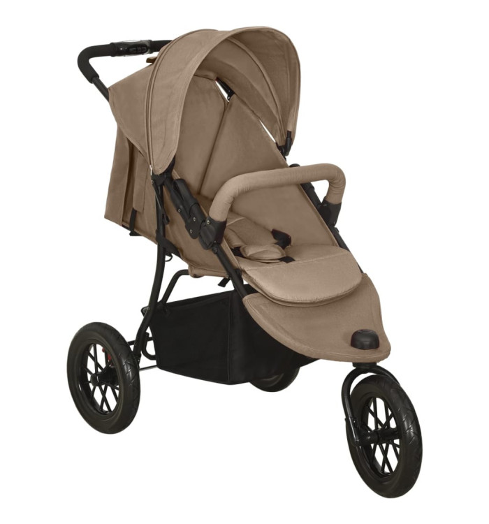 Poussette pour bébé Taupe Acier | Mobilier & Déco