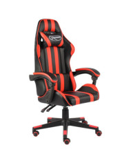 Fauteuil de jeux vidéo Noir et rouge Similicuir | Mobilier & Déco