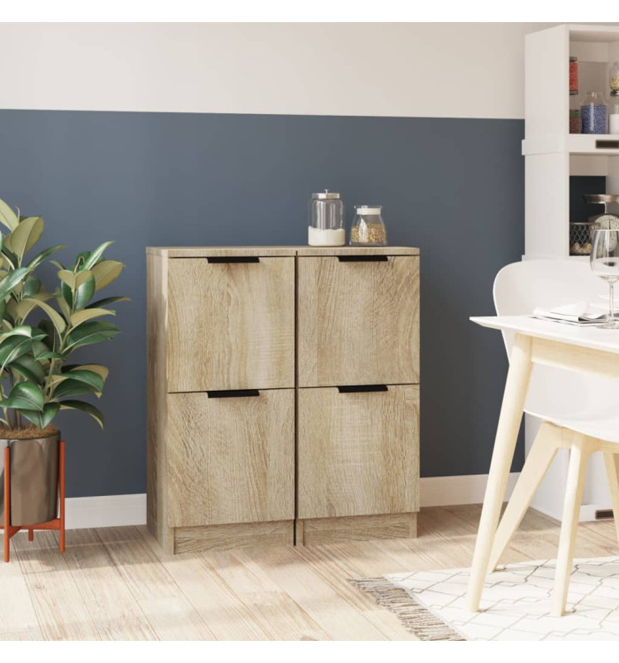 Buffets 2 pcs Chêne Sonoma 30x30x70 cm Bois d'ingénierie | Mobilier & Déco