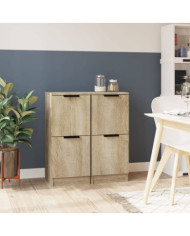 Buffets 2 pcs Chêne Sonoma 30x30x70 cm Bois d'ingénierie | Mobilier & Déco