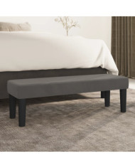 Banc Gris foncé 100x30x30 cm Velours | Mobilier & Déco