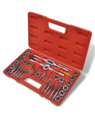 Ensemble de tarauds et matrices 40 pcs | Mobilier & Déco