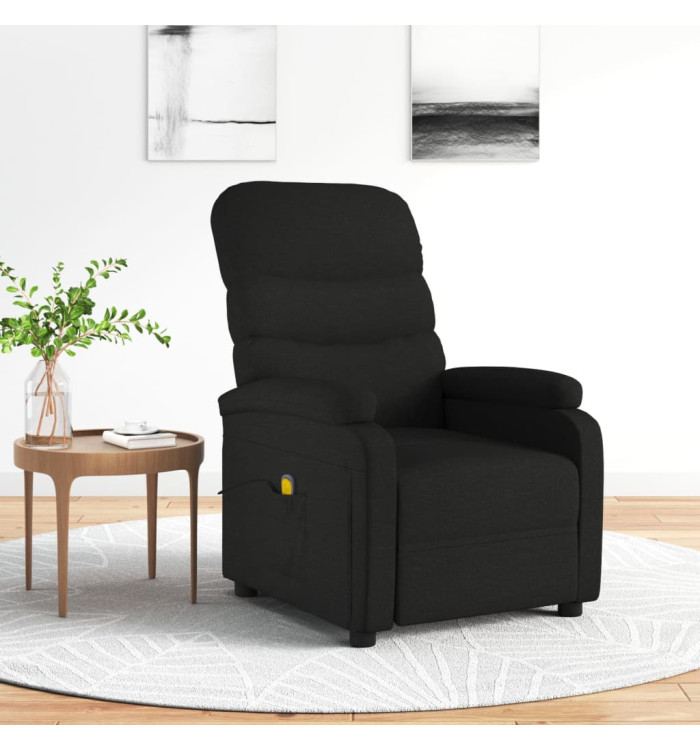 Fauteuil de massage Noir Tissu | Mobilier & Déco