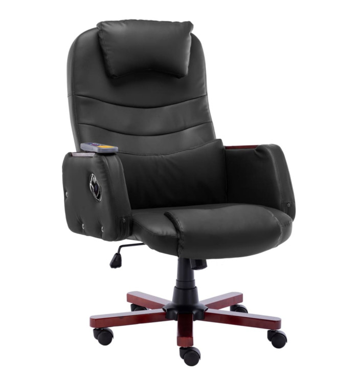 Chaise de bureau de massage Noir Similicuir | Mobilier & Déco