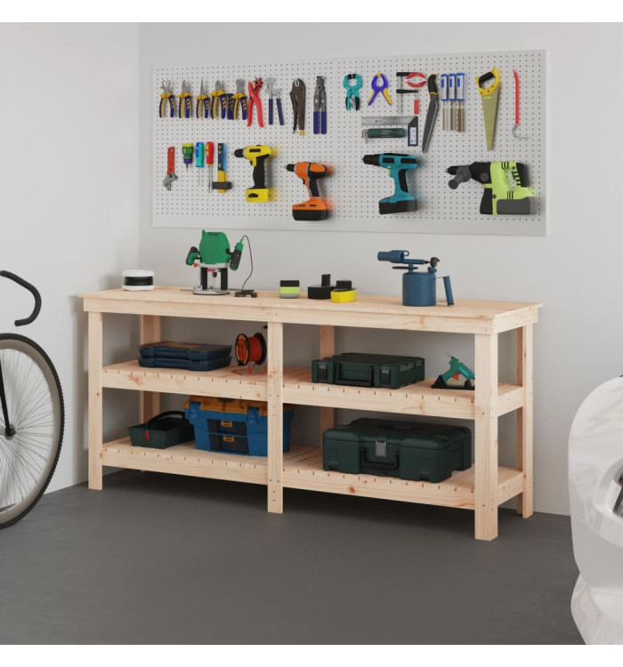 Banc de travail 181x50x80 cm Bois de pin massif | Mobilier & Déco