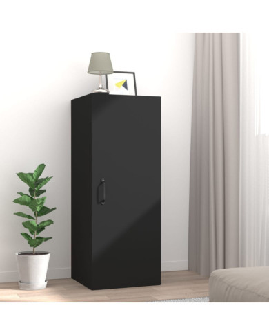 Armoire murale suspendue Noir 34,5x34x90 cm Bois d'ingénierie | Mobilier & Déco