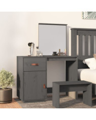 Coiffeuse Gris 95x50x134 cm Bois de pin massif | Mobilier & Déco
