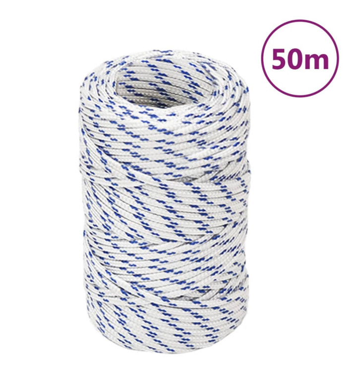 Corde de bateau Blanc 2 mm 50 m Polypropylène | Mobilier & Déco