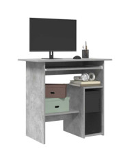 Bureau Gris béton 80x45x74 cm Bois d’ingénierie | Mobilier & Déco