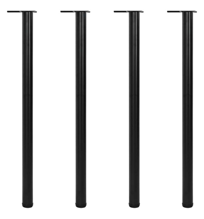 4 pieds de table réglables en hauteur Noir 1100 mm | Mobilier & Déco