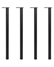 4 pieds de table réglables en hauteur Noir 1100 mm | Mobilier & Déco