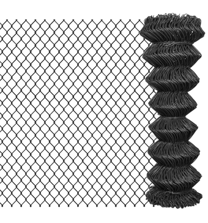 Clôture à mailles Acier 25 x 1,25 m Gris | Mobilier & Déco