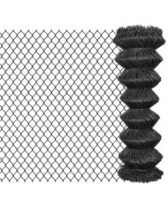 Clôture à mailles Acier 25 x 1,25 m Gris | Mobilier & Déco