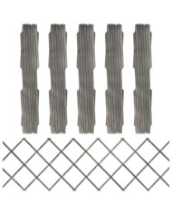 Clôture à treillis 5 pcs Gris Bois de sapin massif 180x60 cm | Mobilier & Déco