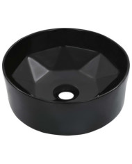 Lavabo 36x14 cm Céramique Noir | Mobilier & Déco