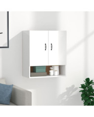 Armoire murale Blanc brillant 60x31x70 cm Bois d'ingénierie | Mobilier & Déco