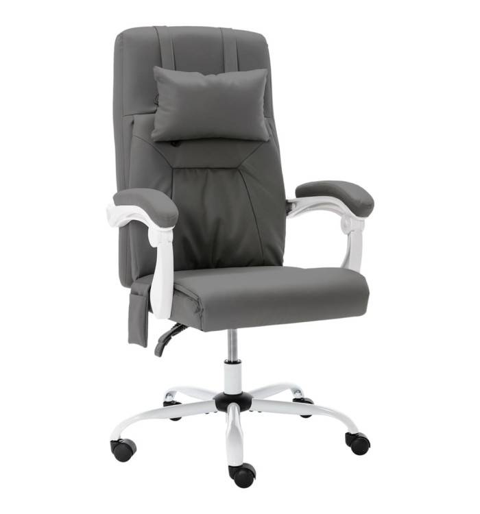 Chaise de bureau de massage Gris Similicuir | Mobilier & Déco