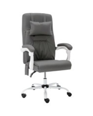 Chaise de bureau de massage Gris Similicuir | Mobilier & Déco