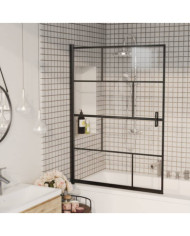 Cabine de douche ESG 100x140 cm Noir | Mobilier & Déco