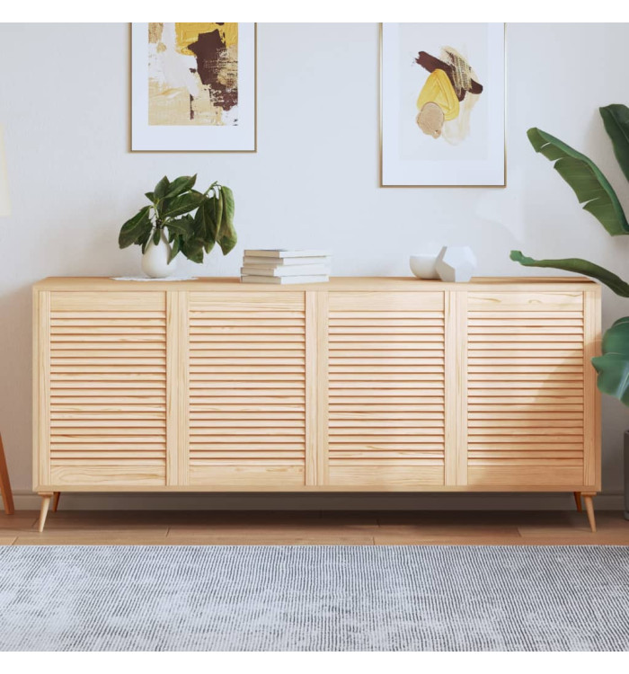 Portes d'armoire à persiennes 4pcs 69x49,4cm bois de pin massif | Mobilier & Déco