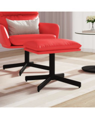 Repose-pied Rouge 60x60x36 cm Similicuir | Mobilier & Déco