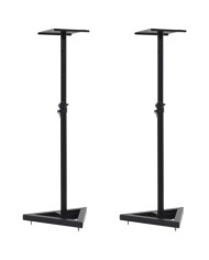 Supports de haut-parleur de moniteur de studio 2 pcs Noir Acier | Mobilier & Déco