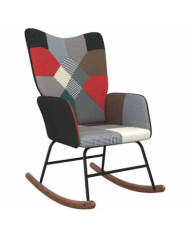 Chaise à bascule Patchwork Tissu | Mobilier & Déco