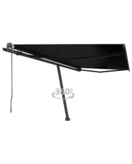 Auvent automatique sur pied 400x300 cm Anthracite | Mobilier & Déco
